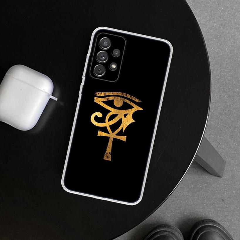 Священный Глаз Гора Египет Фреска Чехол для Телефона для Samsung Galaxy A12 A22 A32 A52 A72 A02S A51 A50S A31 A20S A10S Note 20 Ult