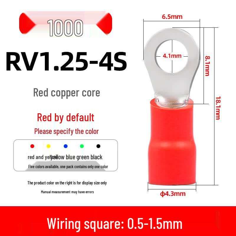 RV Ring Pre-Insulated Cold Press Wire Terminals