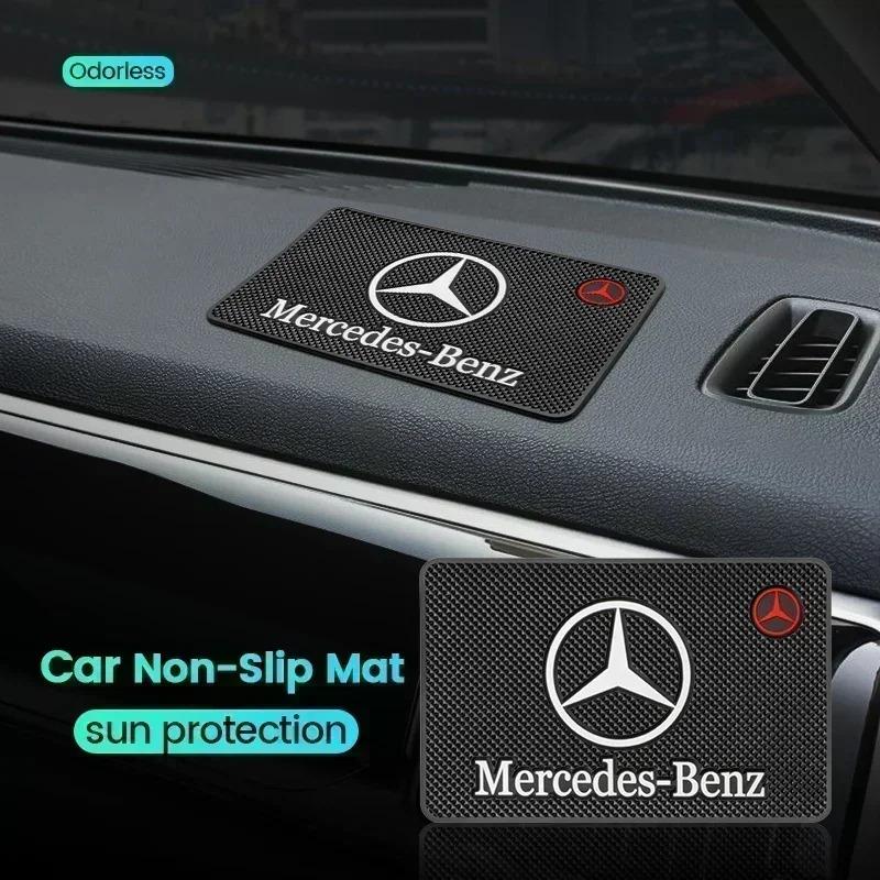 1PCS Black Car Dashboard Silicone Non Slip Mat Phone Holder Anti-skid Pad Auto Accessories For Mercedes Benz AMG A R G Class GLK AA4