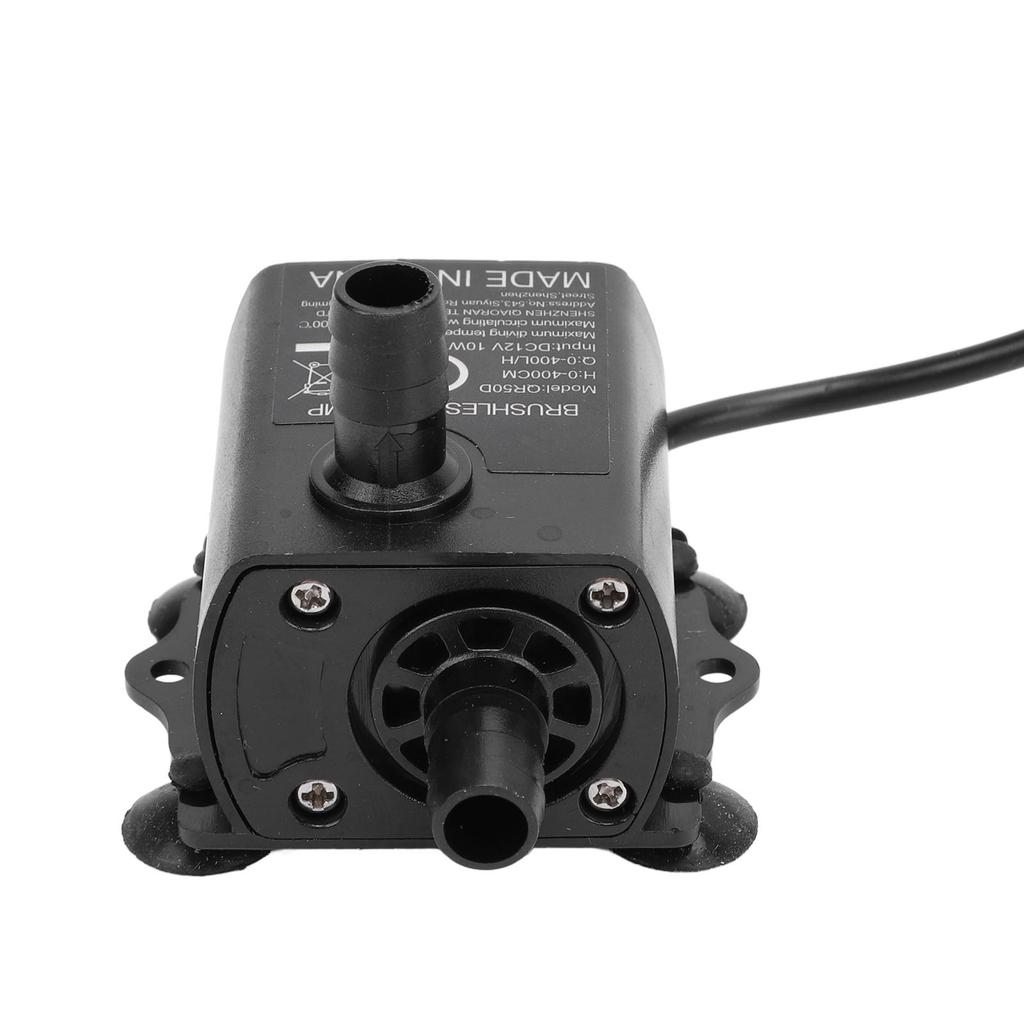 Погружной водяной насос DC 12В 10Вт 0?Микробесщеточный погружной водяной насос 400 л/ч для аквариума