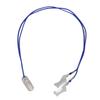 Hearing Protector Blue Lanyard with Transparent Clip Deaf Aid Holder Strap Loss Rope for Elderly