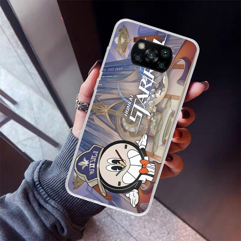 Honkai Star Rail Clockie Phone Case For Xiaomi Poco X5 X6 X7 Pro F7 Ultra M7 Redmi 15C 15 13C 13 12C 12 10 10C 10A 9 9C 9T 9A Co