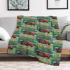 Corvette by the Ocean Throw Blanket Cozy Napping Blanket Gift for Mom Dad
