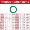 279 ШТ Резиновые уплотнительные кольца Маслостойкие Уплотнительные кольца Шайбы Прокладки Уплотнения Водонепроницаемость Ассортимент Разного размера Пластиковая коробка Набор Комплект