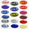 QZGF3 1pcs 3D newest KIA KN carbon fibre steer wheel emblem Sticker Car Steering Wheel Car Interior Emblem Car styling Accessories