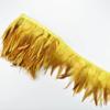 10Meters Saddle Pheasant Feathers Fringe for Clothes Ribbon Cock Feather Trim Flecos Tassel Needlework Decoration Sewing Decor