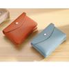 Double Wallet Small Coin Purse Key Storage Bag Mini Credit Card Holder Fashion Women Short Wallet Genuine Leather