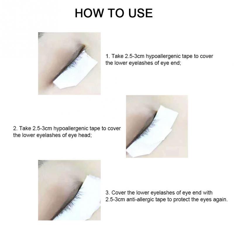5pcs Breathable Grafting False Eyelash Isolation Tape Anti-Allergic Hole Adhesive Tape