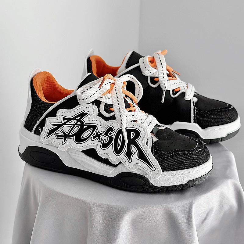 Мужская обувь Весна Новая Толстая подошва Повседневная Обувь для скейтборда Кроссовки Мужская обувь для мужчин