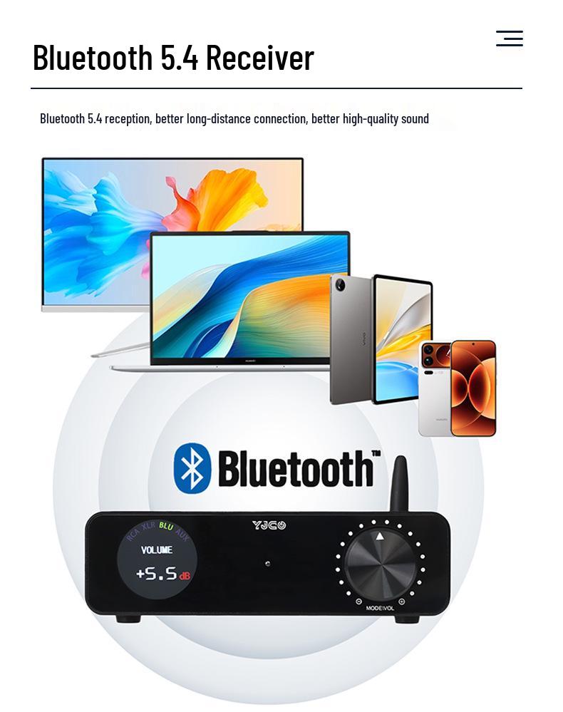 D325Q HiFi Bluetooth Цифровой Аудио Усилитель с Пультом Дистанционного Управления