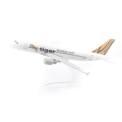 Масштаб 1/400 16 см Tiger Airways Airbus A320 Модель самолета Самолет Литой металлический самолет