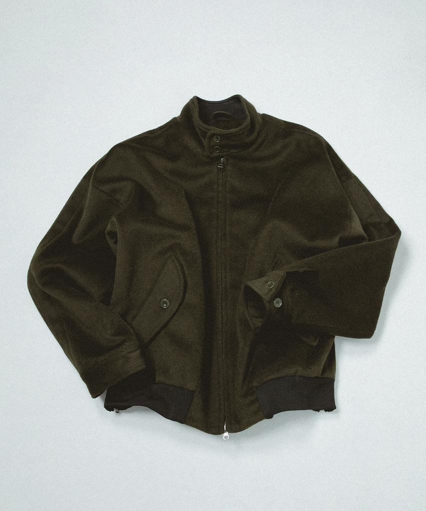 Мужская куртка Harrington из смесовой шерсти Publicfigure_Хаки
