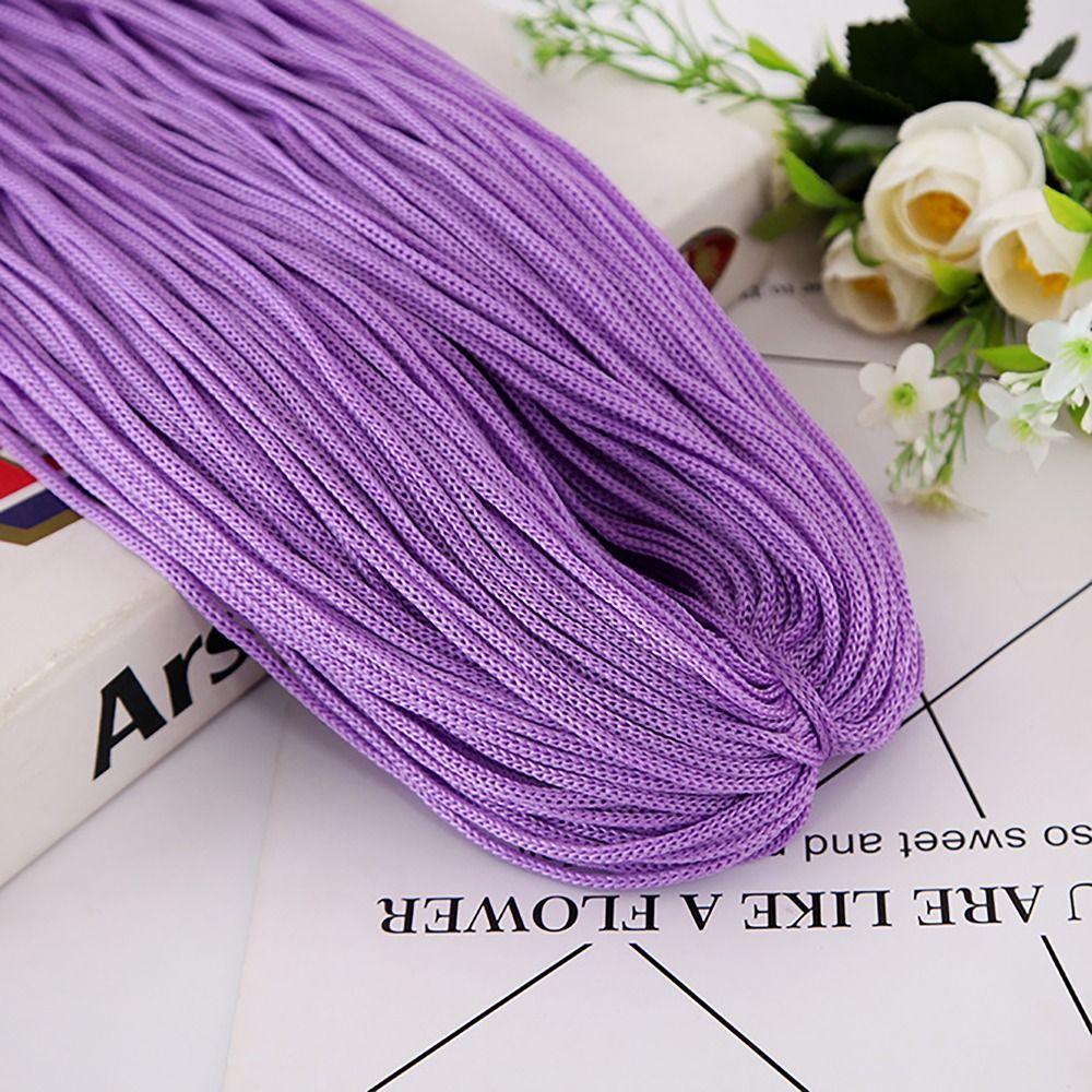 Textured 200M 3mm DIY Macrame Rope Hand-Woven Hat Bag Shoe Doll Nylon Cord Hollow Line Handicrafts Thread