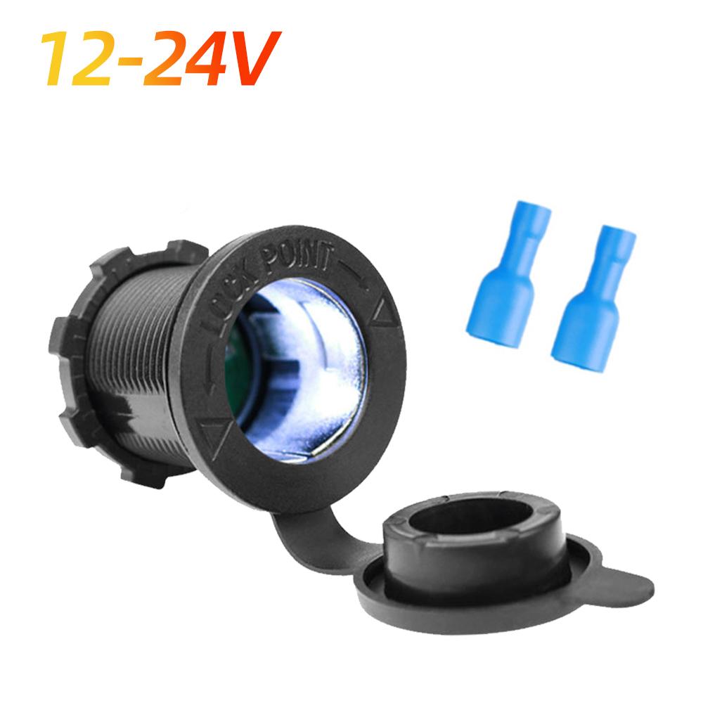 Гнездо прикуривателя для автомобиля, морского мотоцикла, квадроцикла, автофургона, розетка, розетка, водонепроницаемая вилка 12 В