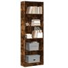 VidaXL Bookcase Smoked Oak 60x24x176 Cm Engineered Wood, Bookshelf, Book Holder, Book Support, Cabinet of 857825