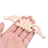 Door Decoration Woodcarving Decorative Wooden Figurines Crafts Corner Appliques Frame Wood Carved