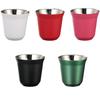 80ml 304 Stainless Steel Coffee Cups Wine Glass Espresso Mugs Double Wall Heat Insulated Capsule Cup Small Capacity Tea Bottle