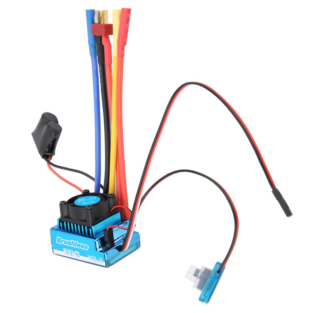 Brushless ESC Waterproof Dustproof Electronic Speed Controller for 1/10 RC Car Model80A