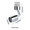720 Degree Swivel Water Faucet Aerator Splashback Tap Nozzle Adjustable Water Filter Nozzle Bubbler Water Saving