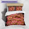 VfB Stuttgart Football Printed 3 Pieces Bedding Set, Comfortable Skin Friendly Bedroom Duvet Cover Set