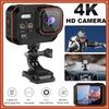Action Camera  2.0 Inch Ips Hd Screen Remote Control Waterproof Sport 4k Camcorder Drive Recorder Outdoors Mini Portable Webcam
