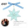 Sea Glass Collector Ornament Handmade Ornament, Snowflake Gnome Christmas Tree with Bowknot, Coastal Sustainable Holiday Decoration Style Dog