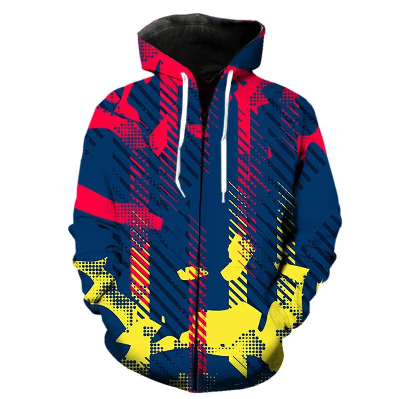 Толстовка с капюшоном и принтом в виде цветных букв 3D-граффити, мужская толстовка с капюшоном, модная толстовка с капюшоном