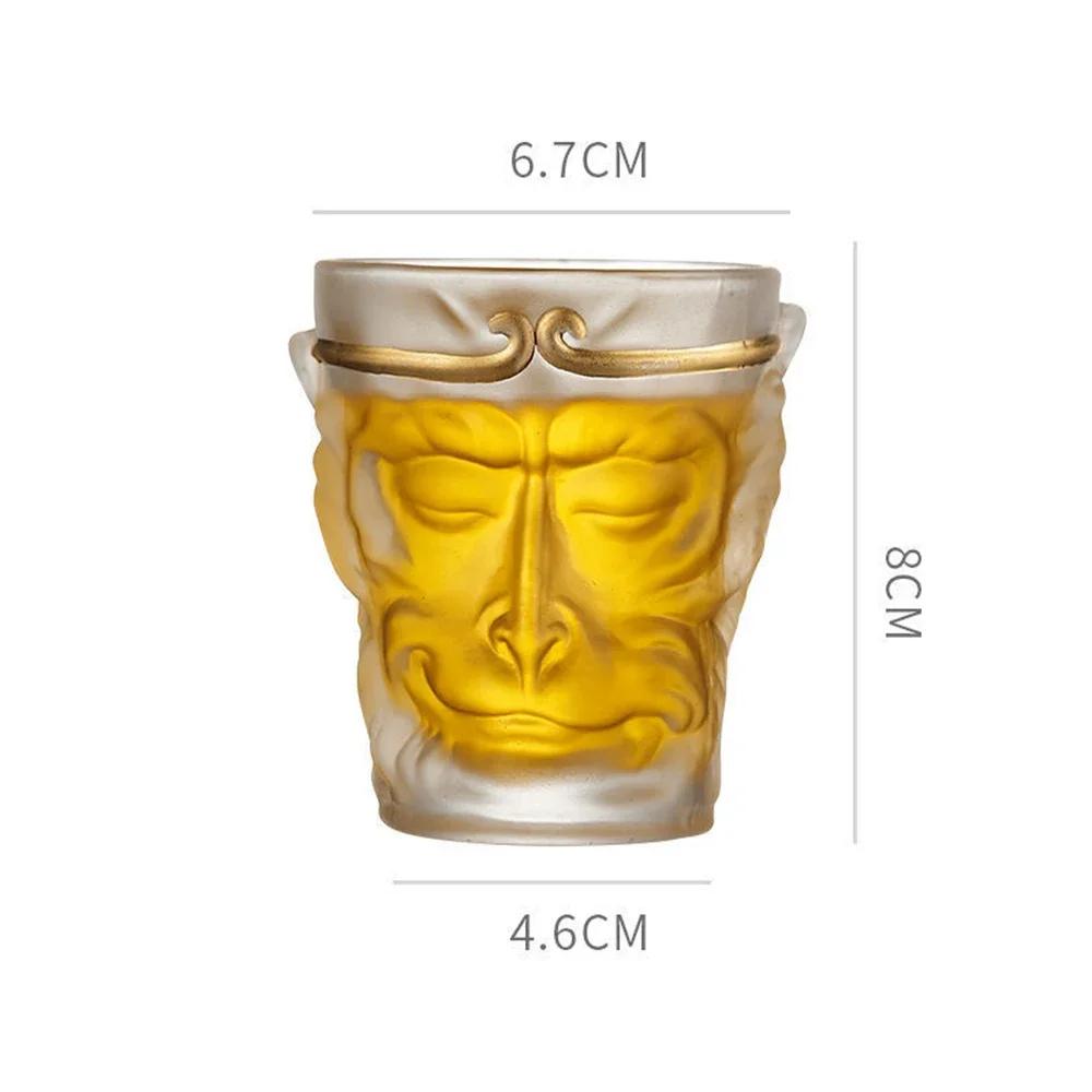 Новый бокал Sun Wukong The Monkey King Crystal Wine Glass, матовый прозрачный, роскошный стакан для воды и чая, аксессуары для украшения кухни