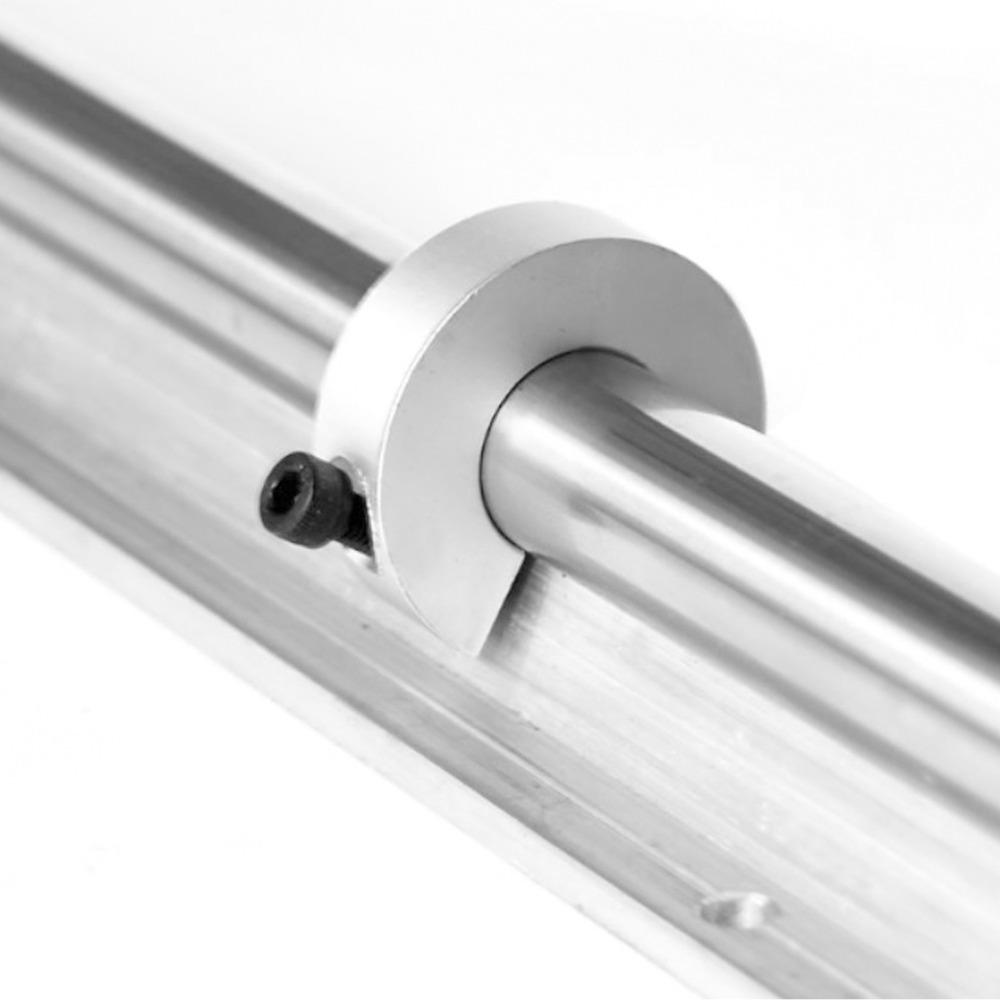 4Pcs SBR12 Linear Rail Stop Collar SBR16 SBR20 Shaft Locking Collar Grub Screw Aluminum Alloy Anodized Shaft Collar Set