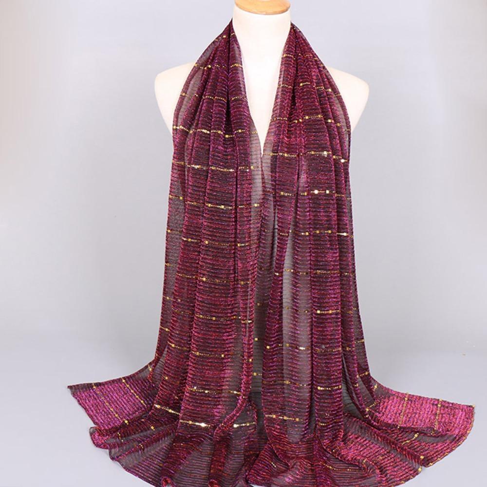 Female Shawl Solid Color Silk Scarf New Scarves