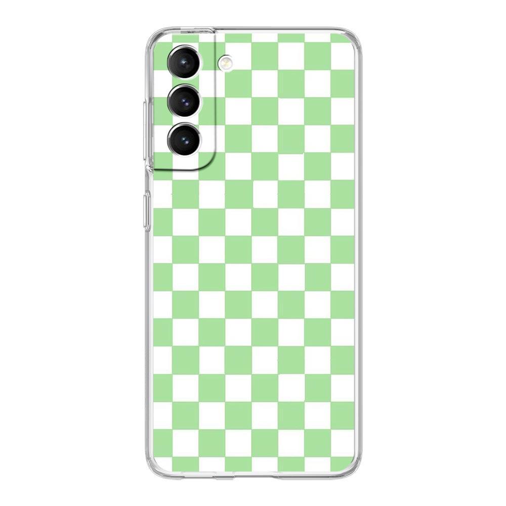 Клетчатый чехол для телефона Samsung Galaxy S23 Ultra S22 5G S20 S21 FE 5G S10E S9 S8 S10 Plus Мягкий прозрачный чехол