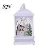 Exquisite Gift for Friends Vintage Christmas Lantern Night Light, Rectangular Glowing Tabletop Decor Warm Atmosphere Light Mantel Party, Flameless LED