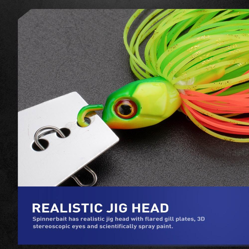 Мягкая приманка Chatter Bait Спиннербейт Воблер Незацепляйка Рыболовная приманка Для Басса Щуки Судака Рыбы