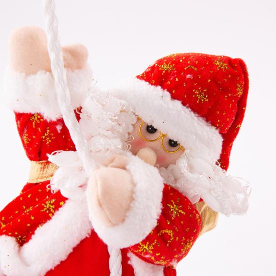 Дед Мороз, лазающий по веревке, Рождественское украшение, Плюшевая кукла, Лазающий по рождественской елке старик, Подвеска для подвешивания, Декор для камина