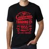 Men’s Vintage Tee Shirt Graphic T Shirt California Trading 1955 Deep Black Red Text