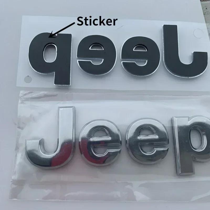 Для Jeep Для Jeep Grand Значок Cherokee Wrangler Renegade Compass JK Patriot Значок на капот автомобиля Сторона кузова Задний значок на багажник