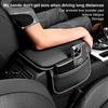 Car Armrest Cover PU Leather Waterproof Armrest Box Mat Center Console Mat Wear-Resistant Arm Rest Cushion Center Console
