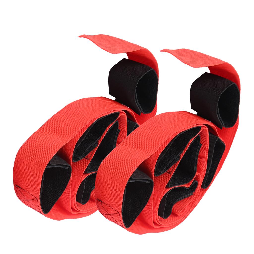 2Pcs Fun Outdoor Sports 6 Legged Race Bands Giant Footstep Nylon Webbing Tram Game Activity