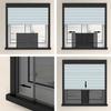 Extendable Window Insect Screen Anthracite (75 143) * 50 cm