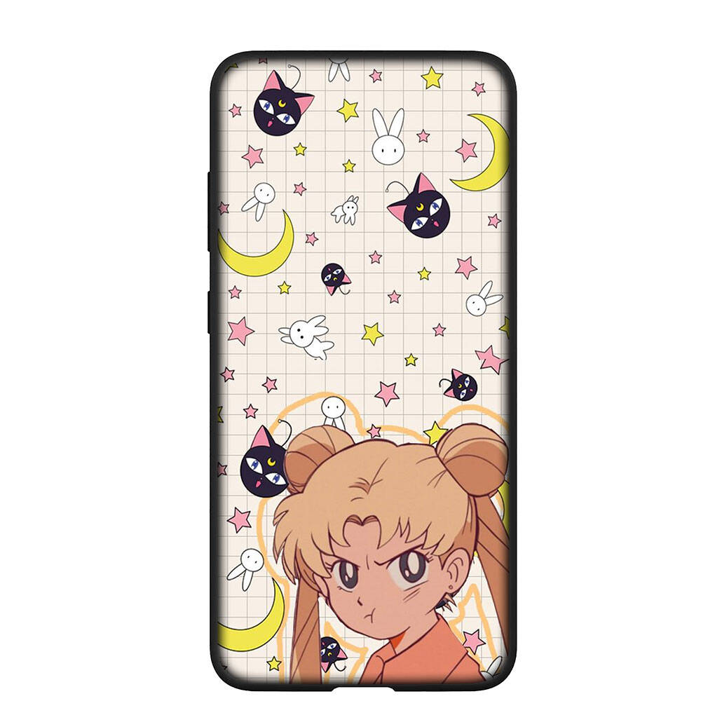 Phone Case for Samsung Galaxy S25 S23 S22 S24 Ultra FE A05 A06 A15 A16 A36 A37 A35 A54 A55 A56 A57 A25 A26 A53 A17 S9 Wallpaper Sailor Moon Girl Cover