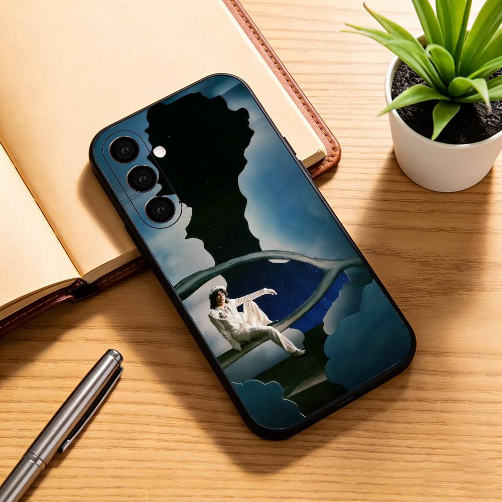 Чехол для телефона C-Conan G-Gray singer, Черный силиконовый, Мягкий, Для Samsung Galaxy A73,A72,A71,A70,A53,A52,A51