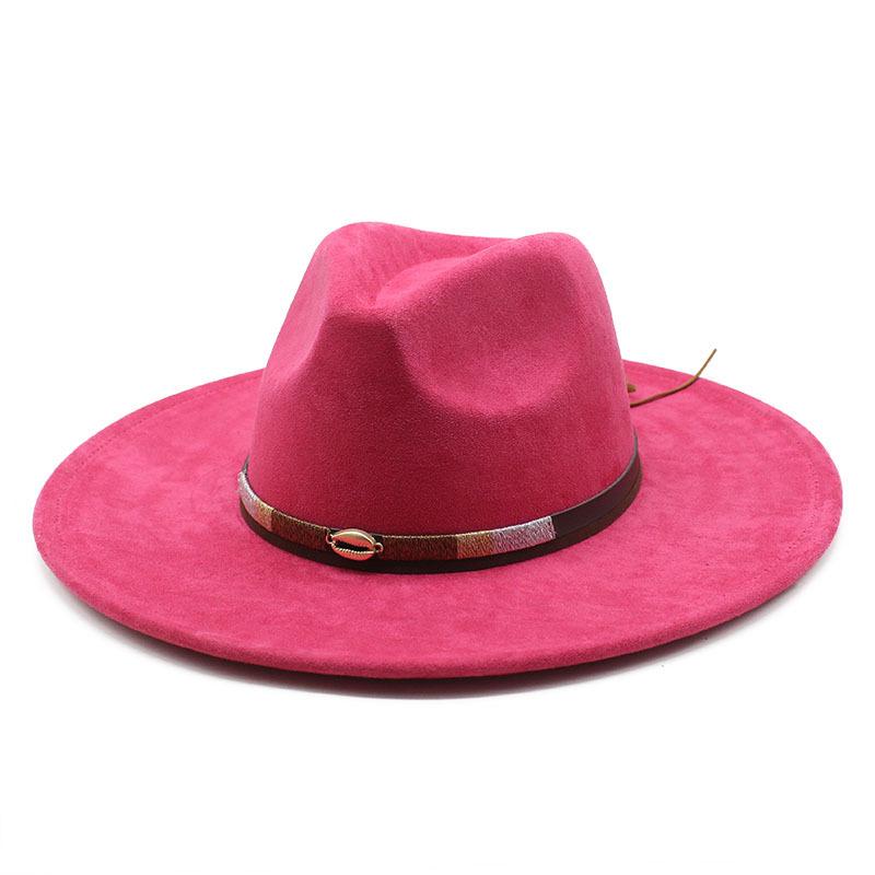 Suede Ethnic Style Jazz Hat Men'S And Women'S Autumn British Versatile Top Hat