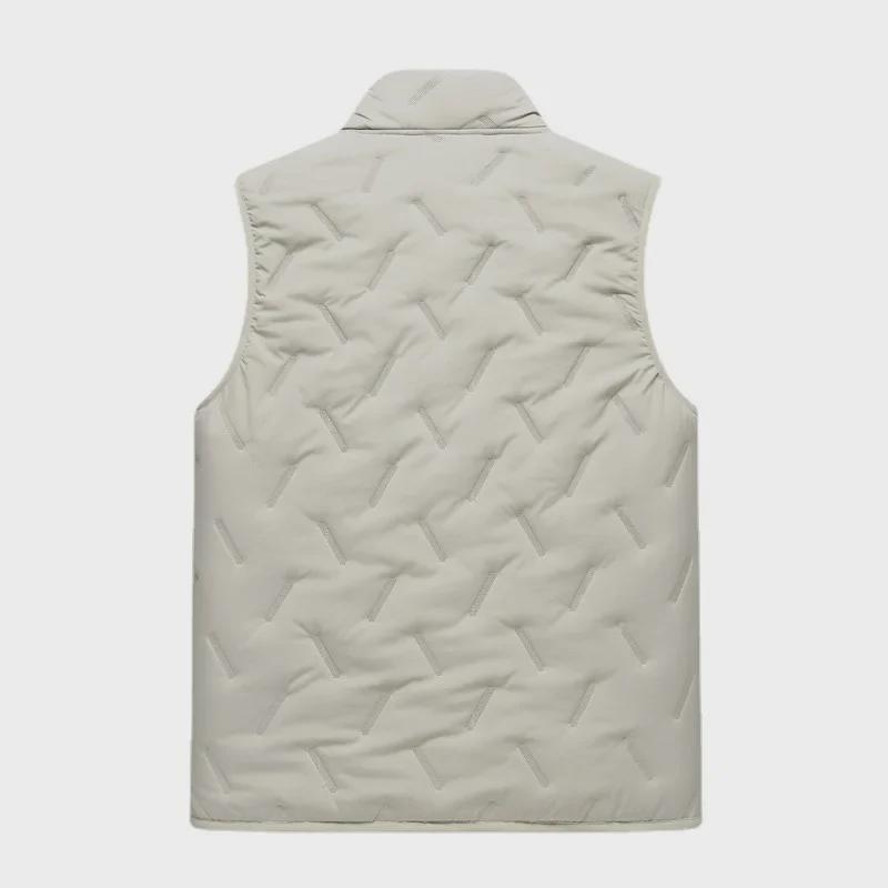 Мужской жилет из овчины с ультразвуком и хлопком - повседневная мода, теплый, бархатный жилет для папы