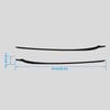 FZJDSD Front Left & Right Side A-Pillar Windshield Molding Trim AE8Z5403136A AE8Z5403137B Compatible with Ford Fiesta 2011 2012 2013 2014 2015 2016