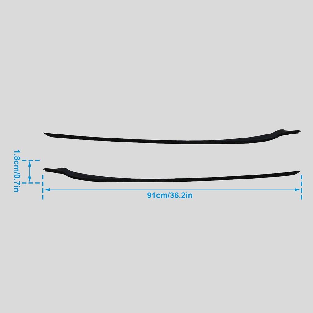 FZJDSD Front Left & Right Side A-Pillar Windshield Molding Trim AE8Z5403136A AE8Z5403137B Compatible with Ford Fiesta 2011 2012 2013 2014 2015 2016