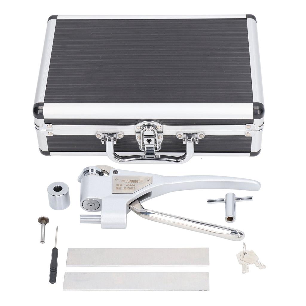 Тестер твердости металла Высокоточный алюминиевый сплав пластинчатый зажим дюрометр портативный тест твердости