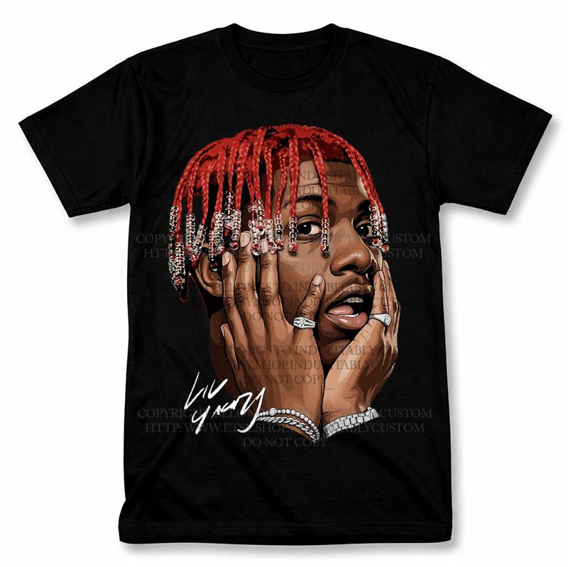 Lil Yachty 90-х Хип-хоп Графическая футболка Винтажная футболка рэпера