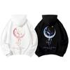 Women Hoodies Moon Letter Printed Sweatshirt Lovers Couples Hoodie Hooded Sweatshirt Matching Casual Pullovers Tracksuits