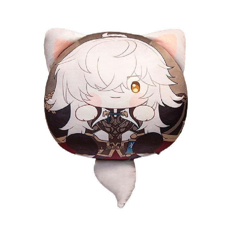 Adorable Anime Character Plush Pillow Keychain Set With Soft Pp Cotton Filling And Short Plush Material