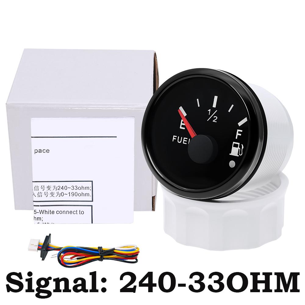 Указатель уровня топлива 240-33 Ом с датчиком уровня топлива 52 мм Указатель уровня топлива с красной подсветкой Индикатор масла Диапазон датчика 100-500 мм